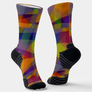 Dark Geometric - Athletic Socks