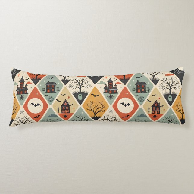 Dark ghost pattern body cushion (Front)