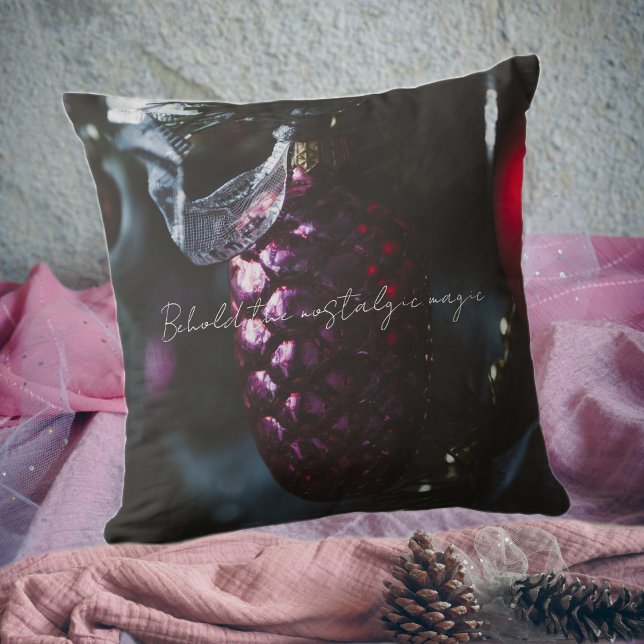 Dark glamour Christmas ornaments  Cushion (Creator Uploaded)
