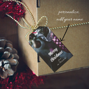 Dark glamour Christmas ornaments Gift Tags