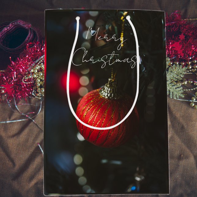 Dark glamour Christmas ornaments  Medium Gift Bag (Creator Uploaded)