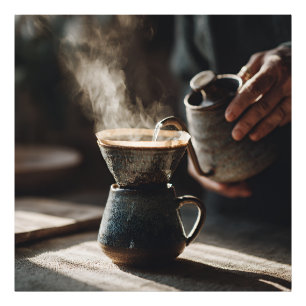 Dark Glaze Pour Over Ritual Photo Print