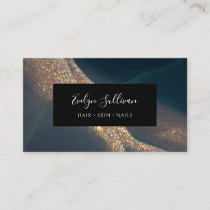 dark glitter background business card