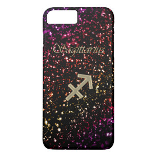 Dark Glitter Zodiac Sagittarius iPhone 7 Plus Case