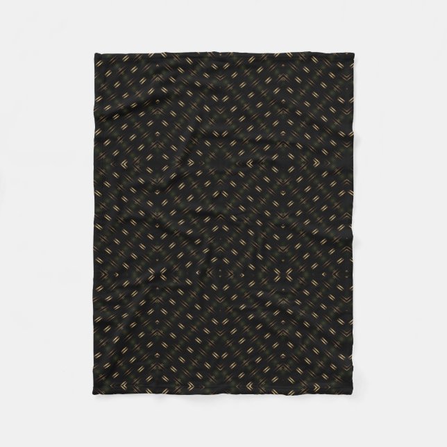 Dark Gold Fleck Textured Fleece Blanket (Front)