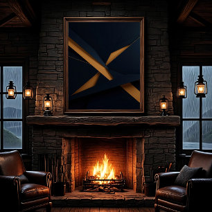 Dark Gold Luxury Canvas Print