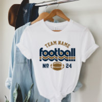Dark Gold Navy Retro Football Spirit