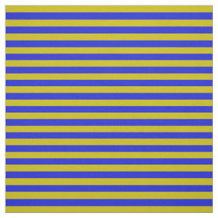 Dark gold, royal blue stipe, stripes fabric