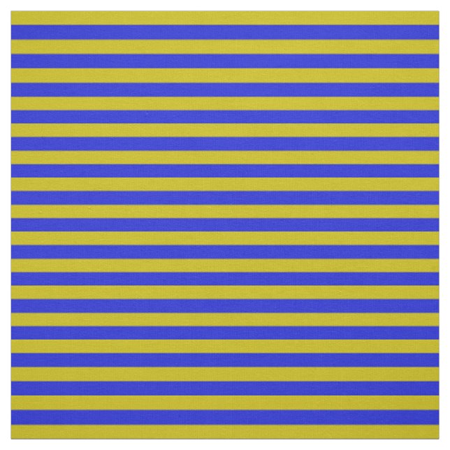 Dark gold, royal blue stipe, stripes fabric (Swatch)