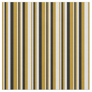 Dark Goldenrod, Lavender & Black Coloured Pattern Fabric