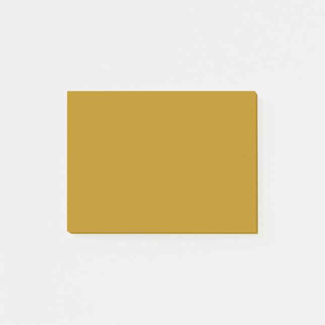 Dark Goldenrod Solid Colour Post-it Notes (Front)