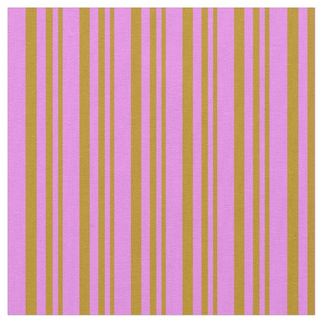 Dark Goldenrod & Violet Coloured Pattern Fabric (Close Up)