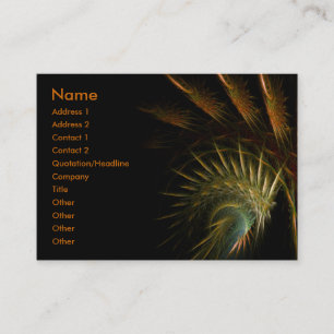 Dark : GoldSherika Business Social Business Card