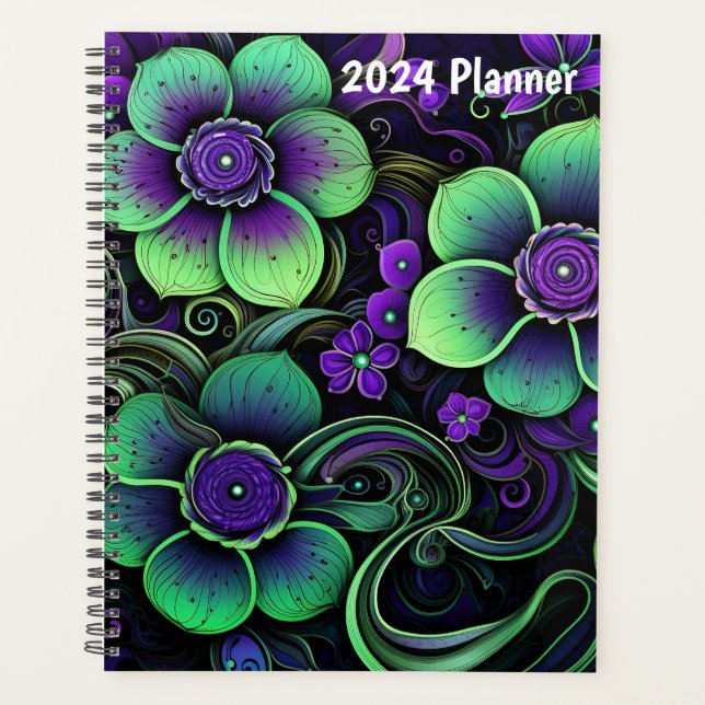 Dark Gothic 2024 Customisable Planner  (Front)