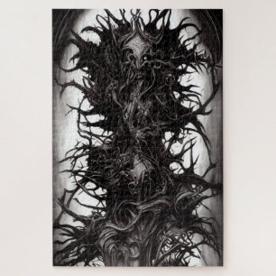 Dark Gothic Art Dark Vile Biomatter Jigsaw Puzzle
