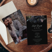 Dark Gothic Black Till Death Formal Photo Wedding