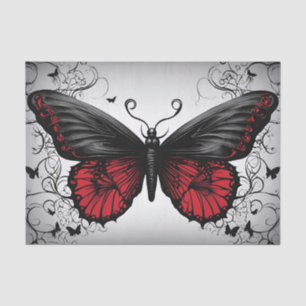 Dark Gothic Butterfly Decoupage Tissue Paper