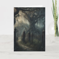 Dark Gothic Cottagecore Garden and fence Birthday