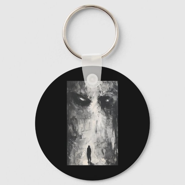 Dark Gothic Demon Path Horror Art Evil Grunge Goth Key Ring (Front)
