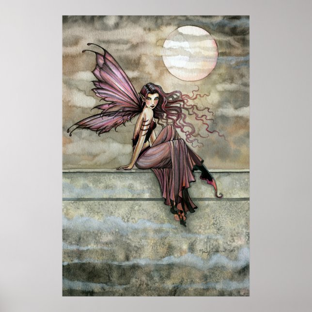 Dark Gothic Fairy Fantasy Poster Print (Front)