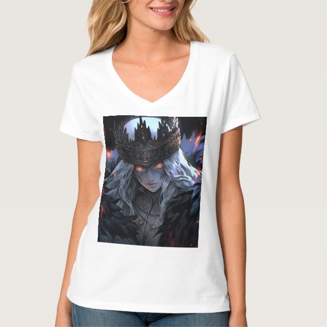 Dark Gothic Fantasy Anime T-Shirt (Front)
