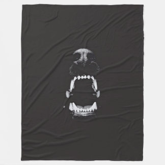 Dark Gothic Hell Hound Fantasy Art Fleece Blanket