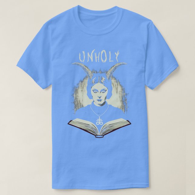Dark Gothic Horror Unholy T-Shirt (Design Front)