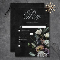 Dark Gothic Mysterious Muted Floral Dinner