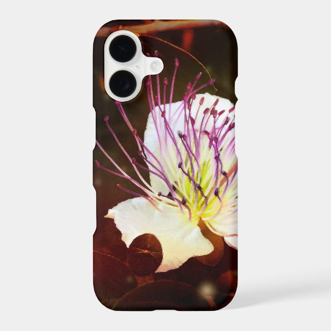 Dark Gothic Palestinian Botanical iPhone Case (Back)
