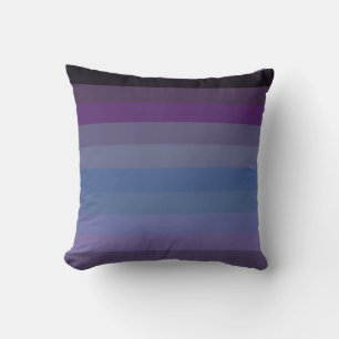 Dark Gothic Pastel Stripe Pattern Cushion