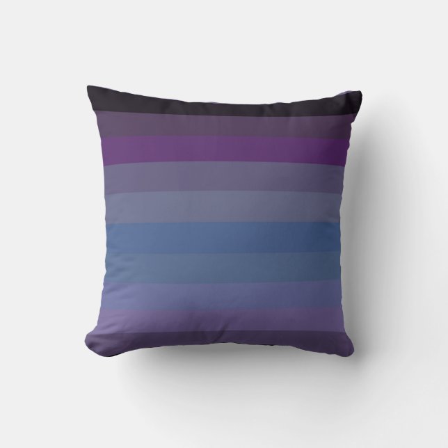 Dark Gothic Pastel Stripe Pattern Cushion (Front)