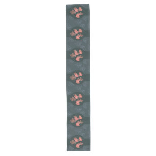 Dark Gothic Rose Pattern Long Table Runner