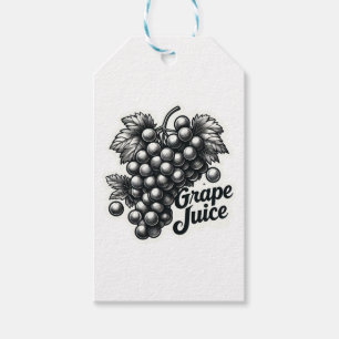 Dark Grape Juice Classic Round Sticker Gift Tags