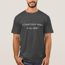 Dark Gray Printed T-Shirt if lost please return..