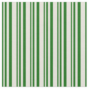 Dark Green and Beige Coloured Lines Fabric