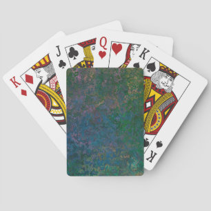 Dark Green and Blue Alcohol Ink Abstract Playing Cards