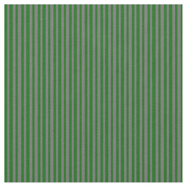 Dark Green and Dim Grey Coloured Lines Fabric (Close Up)