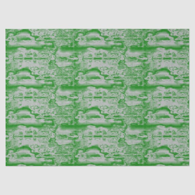 Dark green and grey marble tissue paper (Front)