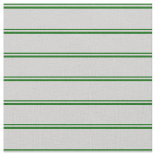 Dark Green and Light Grey Stripes/Lines Pattern Fabric