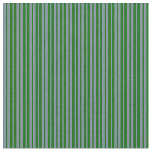 Dark Green and Light Slate Grey Lines Fabric