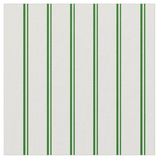 Dark Green and Light Yellow Stripes/Lines Pattern Fabric (Close Up)
