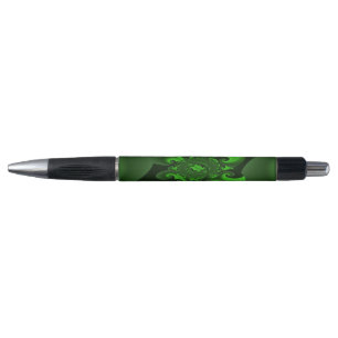 Dark Green And Lime Spiral Wave