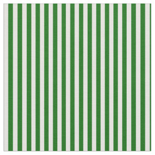 Dark Green and Mint Cream Stripes Fabric
