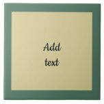 Dark green and pastel yellow template tile<br><div class="desc">Dark Green and pastel yellow template,  ready to personalise.</div>