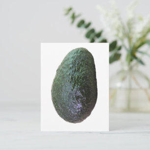 Dark Green Avocado Fresh Whole Fruit Photo Card