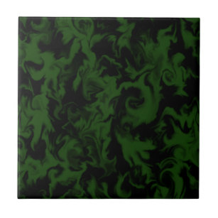 Dark Green & Black mixed colour tile