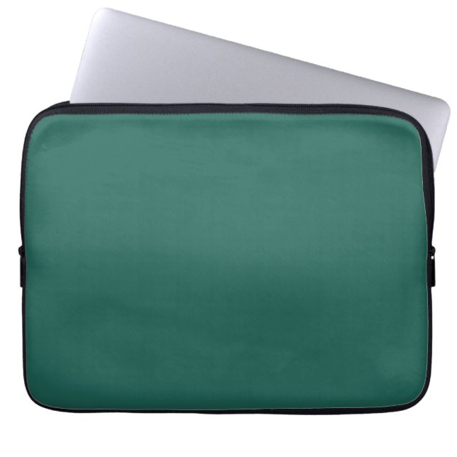  Dark green blue(solid colour)  Laptop Sleeve (Front)