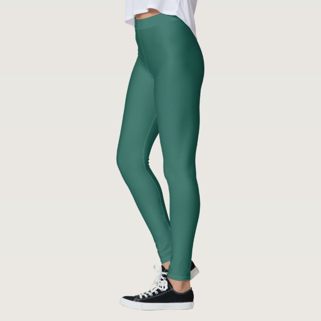  Dark green blue(solid colour)  Leggings (Left)