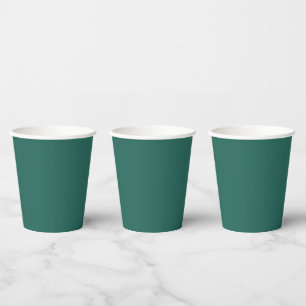Dark green blue(solid colour) Paper Cups