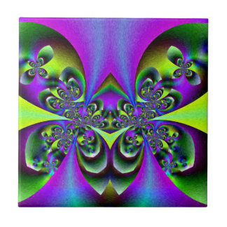 Dark green butterflies tile